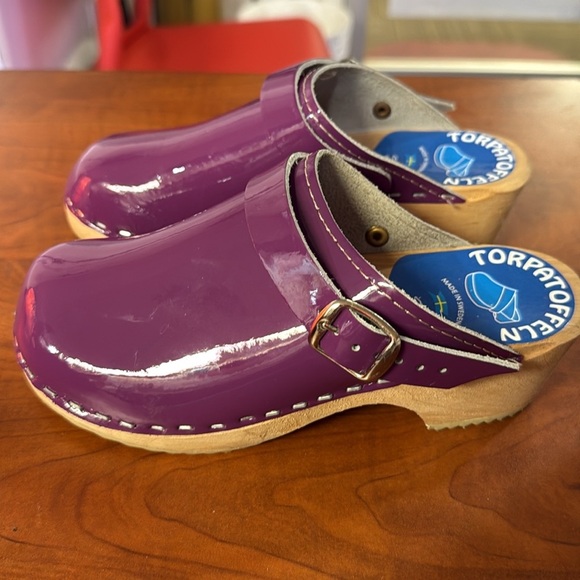 Torpatoffeln Swedish Clogs purple - Picture 9 of 10